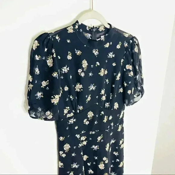 NEW Reformation Maylin Floral Print Dress Daisy Bohemian Lightweight Y2K Preppy - Picture 6 of 7